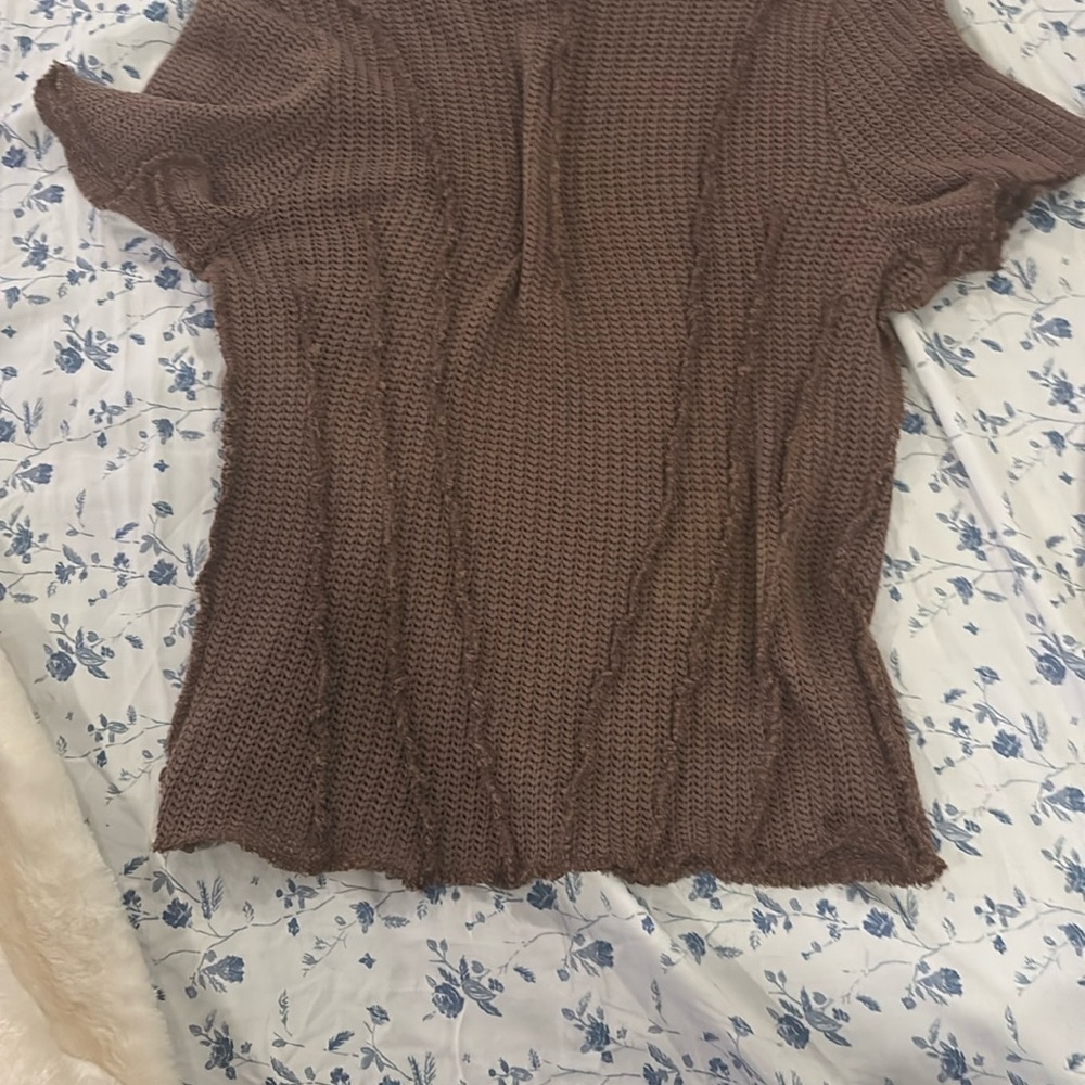 Buckle Women's Brown Knit Top